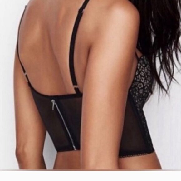 Victoria Secret Lace Bustier Corset Whimsigoth Indie Coquette Size 32 DD NWOT - Picture 2 of 12